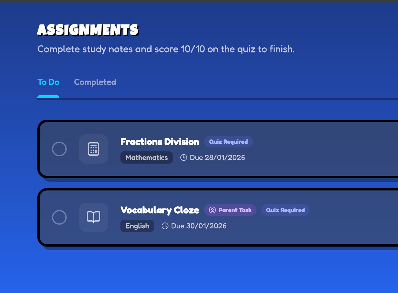 Smart auto-graded assignments with instant feedback and step-by-step explanations